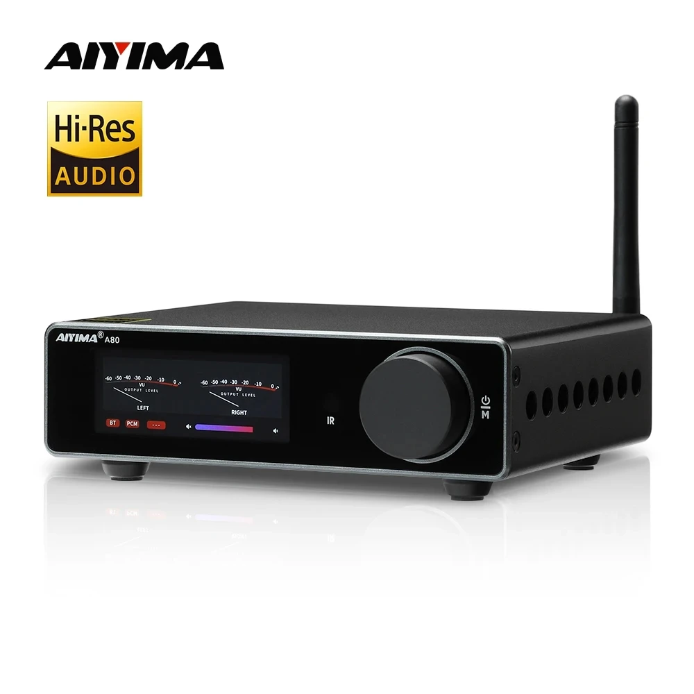 AIYIMA A80 TPA3255 PFFB 블루투스 DAC 스테레오 전력 증폭기, 300W x 2 클래스 D 2.0 HiRes 디지털 앰프, RCA TRS OPT COA USB 입력 title=AIYIMA A80 TPA3255 PFFB 블루투스 DAC 스테레오 전력 증폭기, 300W x 2 클래스 D 2.0 HiRes 디지털 앰프, RCA TRS OPT COA USB 입력 