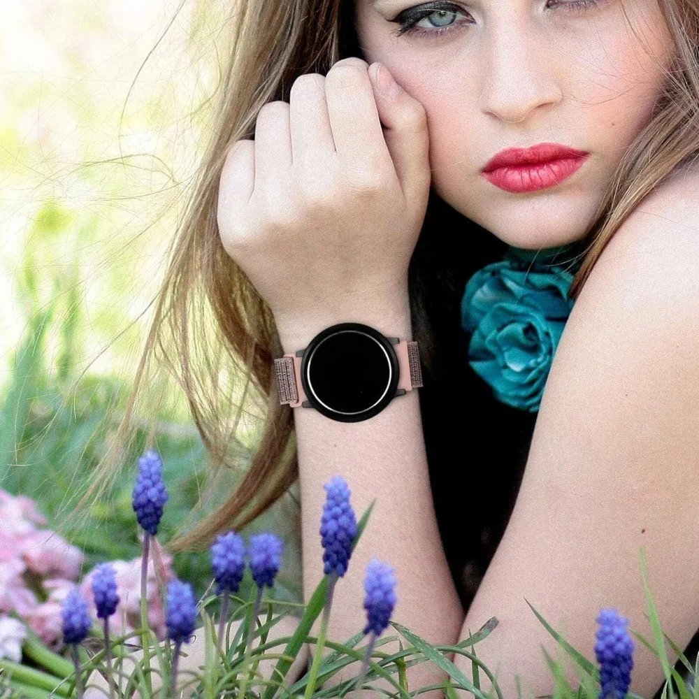 Amazfit GTR 47mm/GTR2/2e/3/3 Pro/4/GTS/2/mini/3/4 Amazfit Balance/bip 5/Stratos 2 2S 용 20mm 22mm 나일론 루프 스트랩