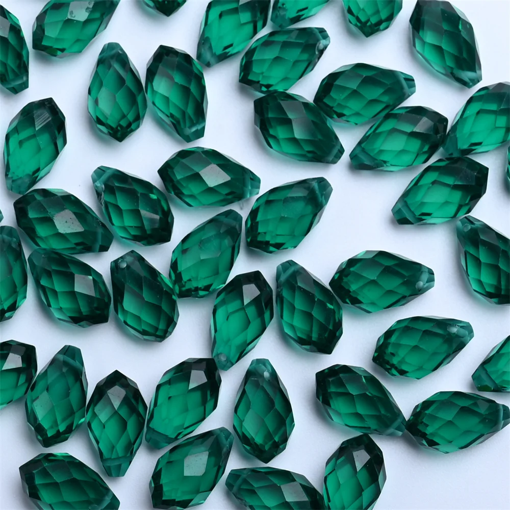 크리스탈 눈물 비즈 샹들리에 펜던트 물방울 모양 비즈 쥬얼리 만들기 DIY 귀걸이 목걸이 팔찌, 50 개