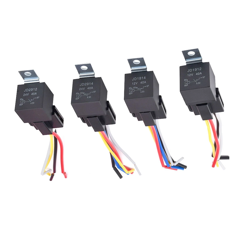 방수 자동차 릴레이 12V 24V 4Pin 5Pin 40A 자동차 릴레이 검정색 빨간색 구리 터미널 자동 릴레이 하네스 릴레이 소켓 title=방수 자동차 릴레이 12V 24V 4Pin 5Pin 40A 자동차 릴레이 검정색 빨간색 구리 터미널 자동 릴레이 하네스 릴레이 소켓 