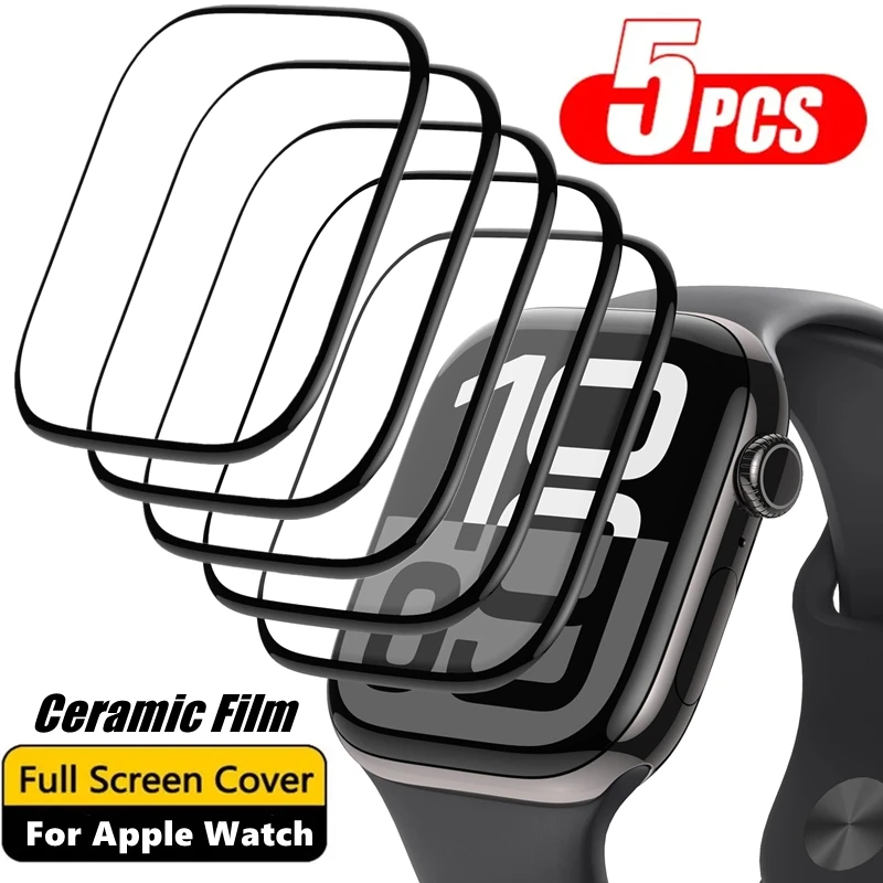 Apple Watch 용 5PCS 화면 보호기 10 9 8 7 6 5 40MM 41MM 42MM 44MM 45MM 46MM IWatch Ultra 49MM 용 세라믹 필름 유리가 아님 title=Apple Watch 용 5PCS 화면 보호기 10 9 8 7 6 5 40MM 41MM 42MM 44MM 45MM 46MM IWatch Ultra 49MM 용 세라믹 필름 유리가 아님 