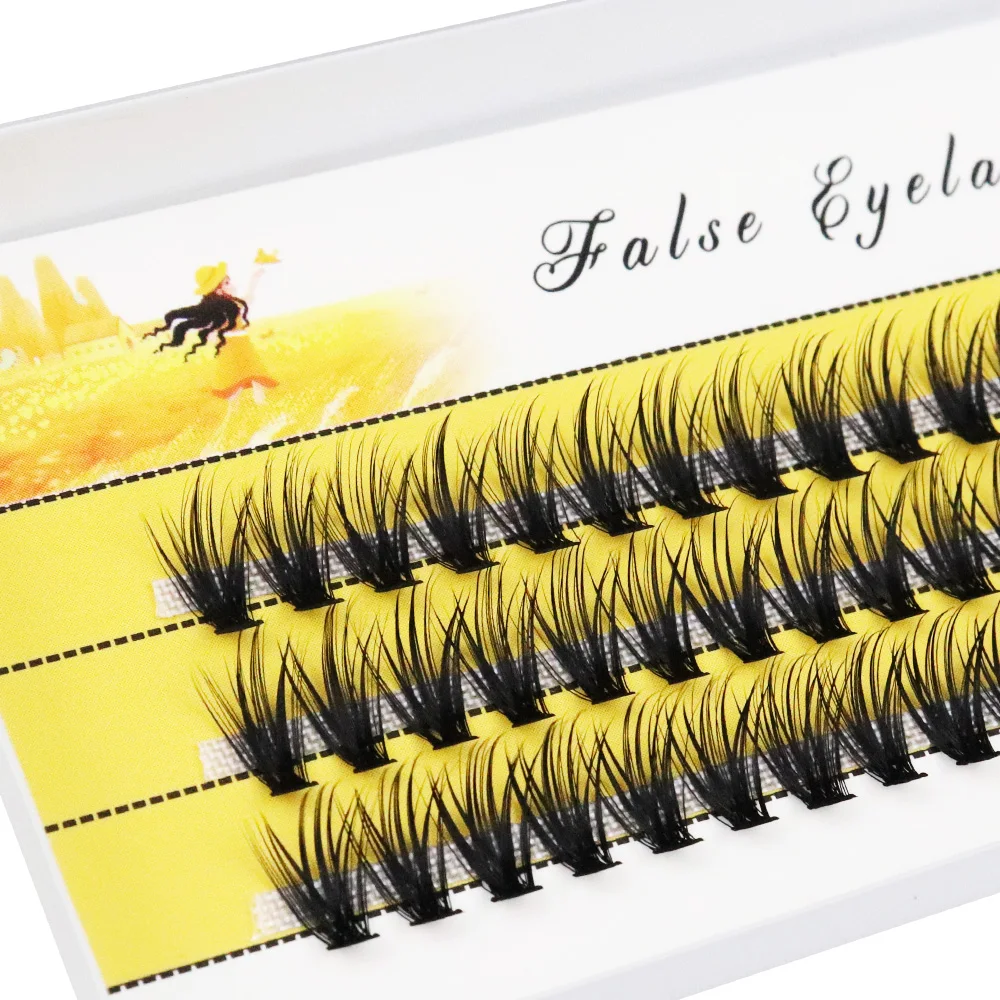 40/30/20D 클러스터 속눈썹 연장 1Box/60 번들 자연 두꺼운 밍크 속눈썹 러시아 개별 속눈썹 뭉치 도매 섬모