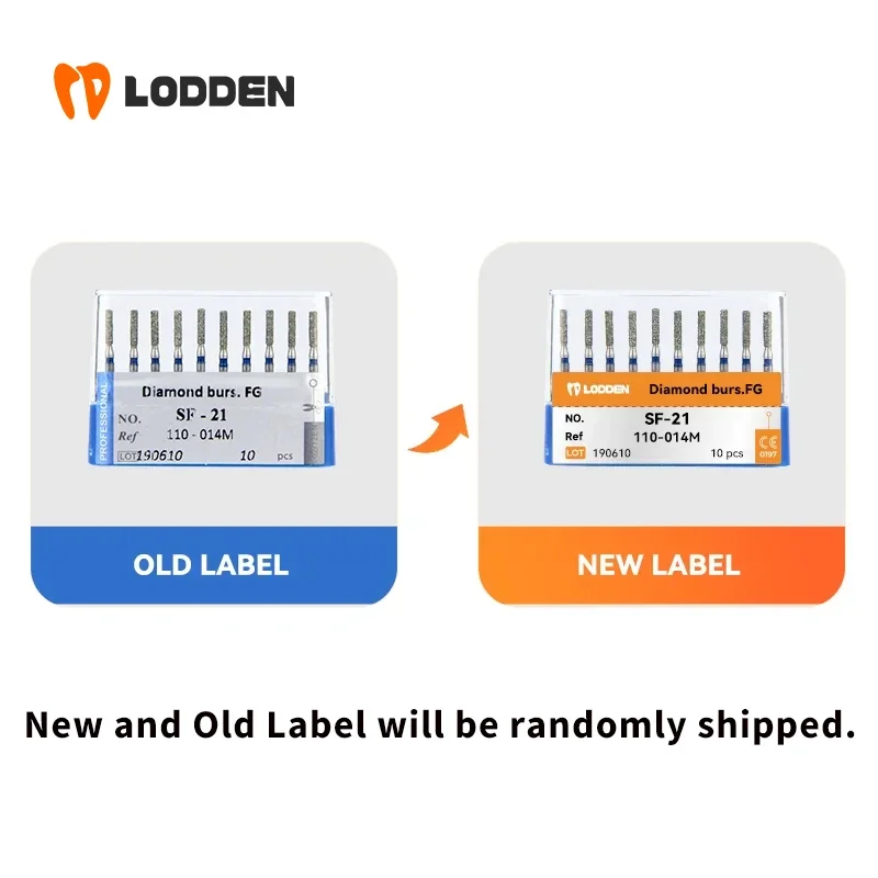 10 개/몫 치과 다이아몬드 Burs 드릴 39 크기 1.6mm 고속 핸드 피스 구강 부서 치과 연삭 도구