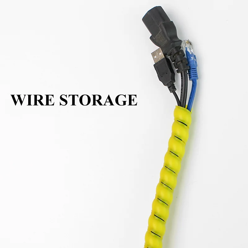 1/5M 와인딩 튜브 와이어 정리 케이블 보호 슬리브 튜브 보호 슬리브 나선형 랩 와인딩 보호기 8/10/14/16/20/25mm