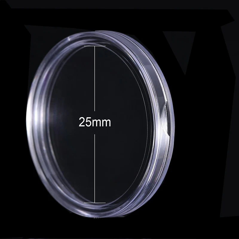 21/23/25/30/32/38/40/45mm 코이닝 캡슐 보관 상자 투명 플라스틱 코이닝 케이스 홀더 보호기 코이닝 캡슐 보관