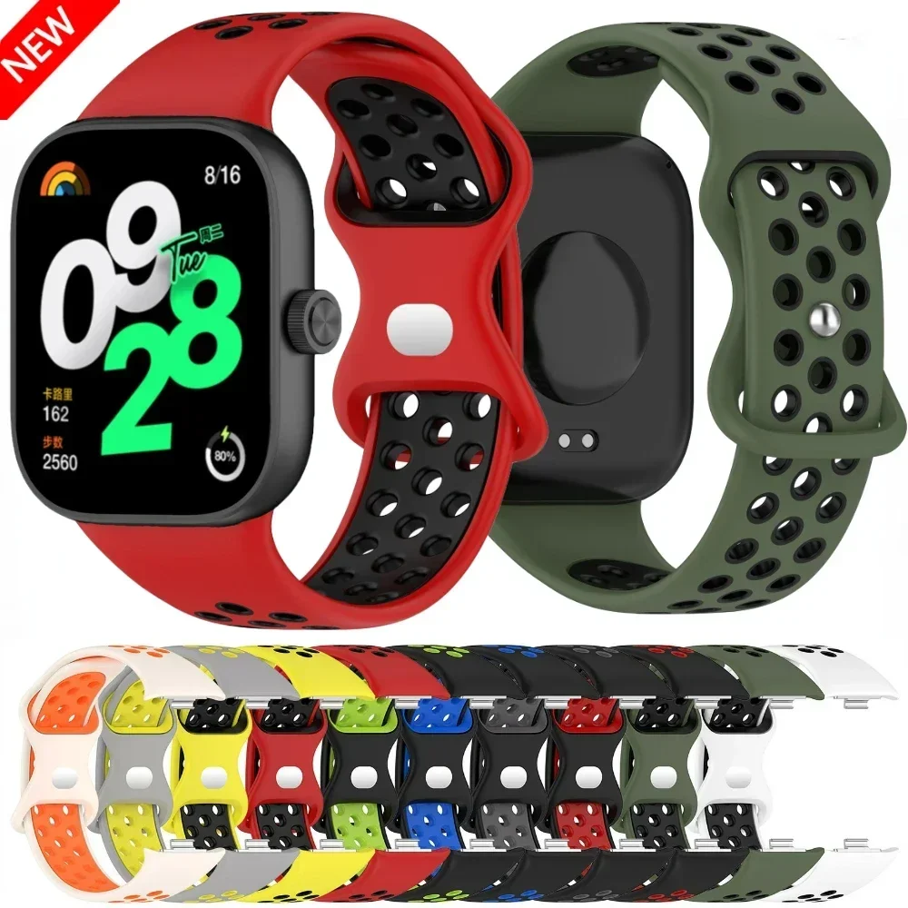 Xiaomi Redmi Watch 4 5 용 통기성 실리콘 스트랩 Mi Band 9 Pro/mi band 8 pro 용 스포츠 교체 가능한 팔찌 손목 밴드 Correa title=Xiaomi Redmi Watch 4 5 용 통기성 실리콘 스트랩 Mi Band 9 Pro/mi band 8 pro 용 스포츠 교체 가능한 팔찌 손목 밴드 Correa 