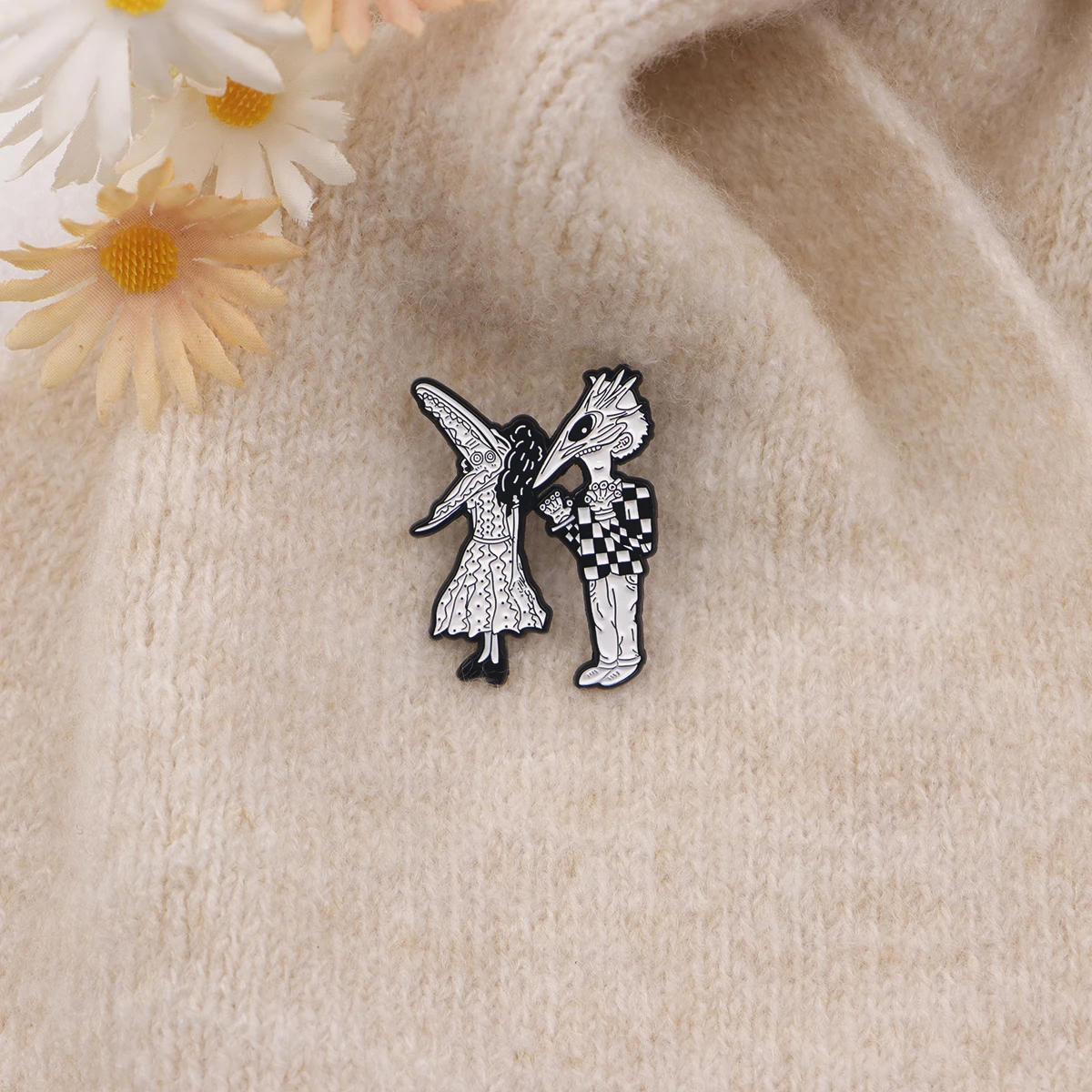 재미 있은 광대 에나멜 핀 공포 영화 브로치 소나무 옷깃 핀 배지 배낭 의류 액세서리 할로윈 쥬얼리 파티 선물