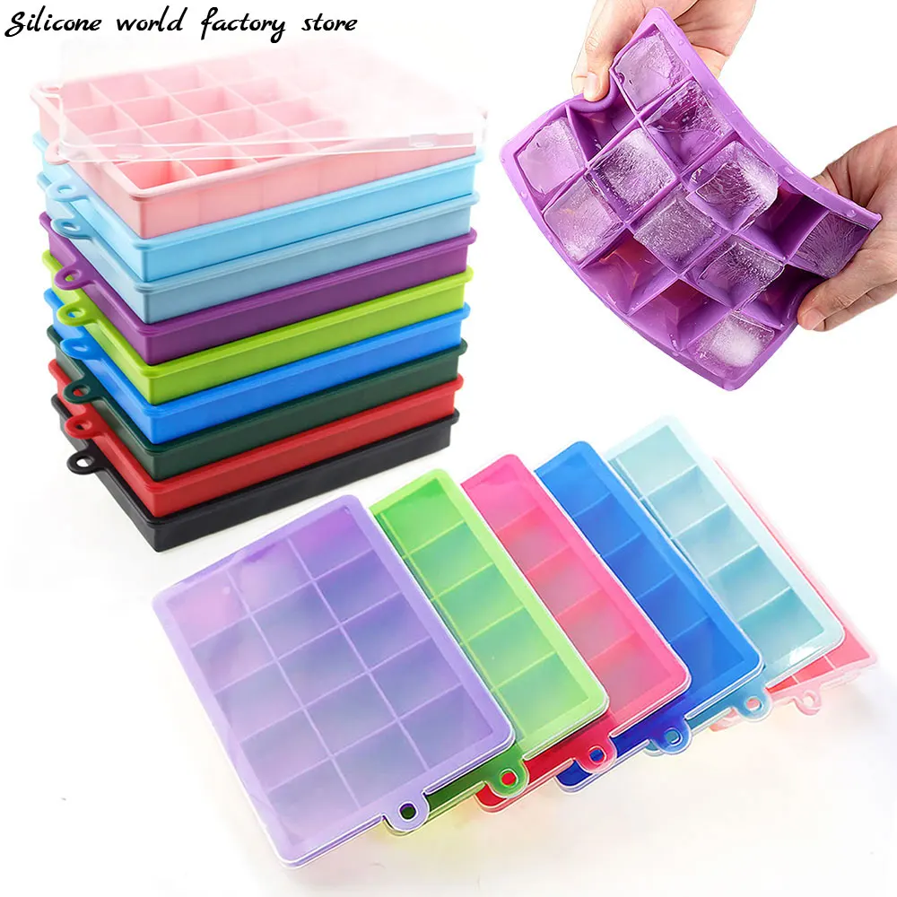 실리콘 세계 실리콘 아이스 큐브 금형 15/24 그리드 사각형 뚜껑 트레이 아이스크림 차가운 음료 위스키 칵테일 도구 아이스 몰드 title=실리콘 세계 실리콘 아이스 큐브 금형 15/24 그리드 사각형 뚜껑 트레이 아이스크림 차가운 음료 위스키 칵테일 도구 아이스 몰드 