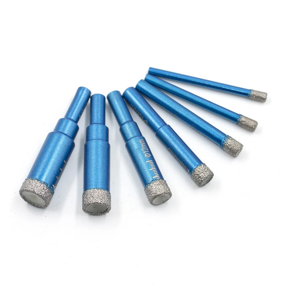다이아몬드 Brazed 건식 드릴링 비트 도자기 컵 톱 세라믹 대리석 화강암 타일 구멍 오프너 구멍 톱 커터 1Pc 5-16mm 라운드 생크
