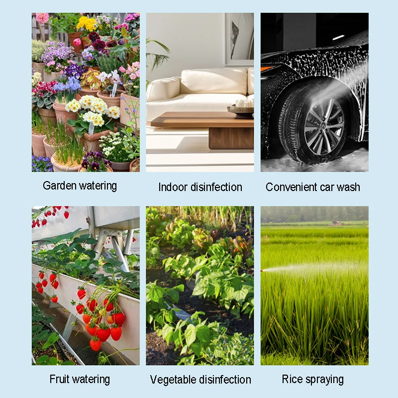 휴대용 다목적 고압 소독 스프레이 기계 농장 과수원 5L/8L 용 초장 내구성 전기 분무기