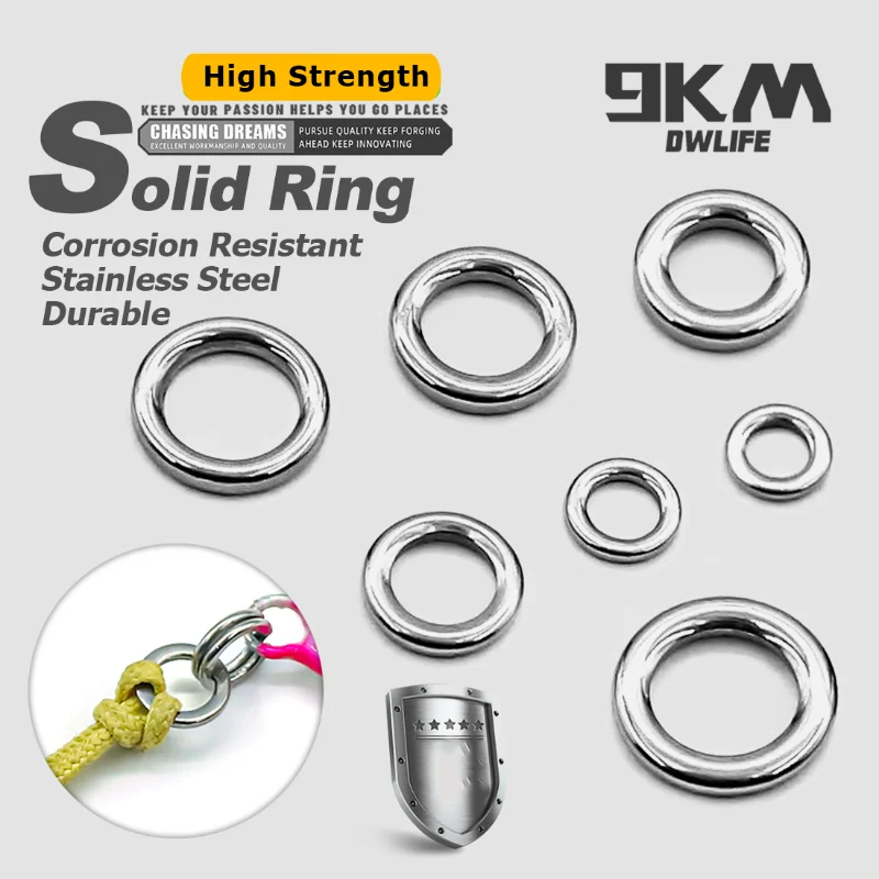 낚시 솔리드 링 20~100Pcs 낚시 미끼 커넥터 스테인레스 스틸 스냅 낚시 액세서리 솔리드 링 바닷물 태클 크롬 title=낚시 솔리드 링 20~100Pcs 낚시 미끼 커넥터 스테인레스 스틸 스냅 낚시 액세서리 솔리드 링 바닷물 태클 크롬 