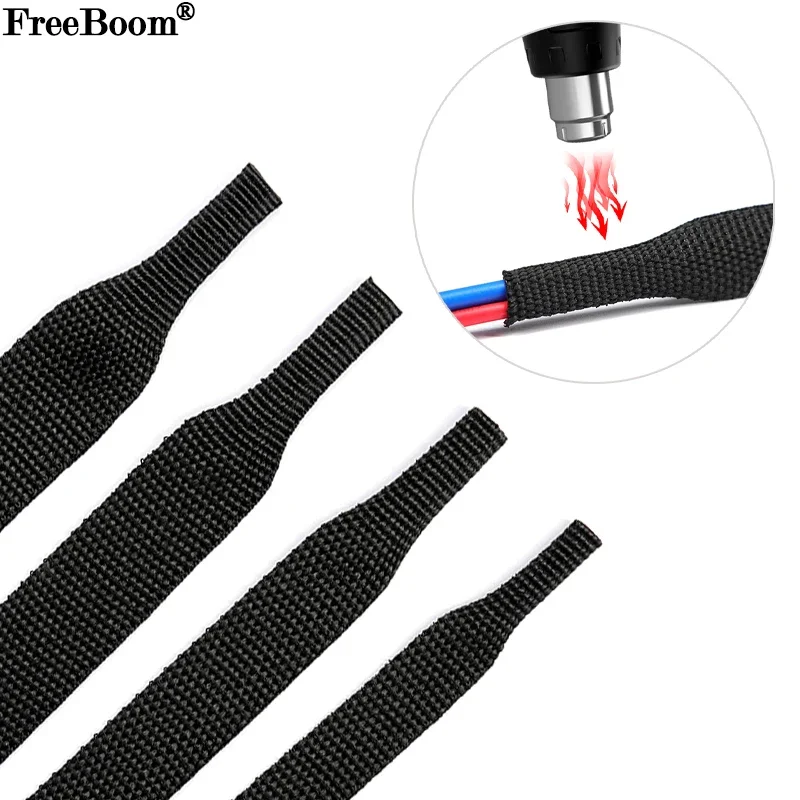 1~50m 편조 케이블 슬리브 PET 열 수축 튜브 절연 난연성 수축 와이어 랩 외장 보호 케이블 정리기 title=1~50m 편조 케이블 슬리브 PET 열 수축 튜브 절연 난연성 수축 와이어 랩 외장 보호 케이블 정리기