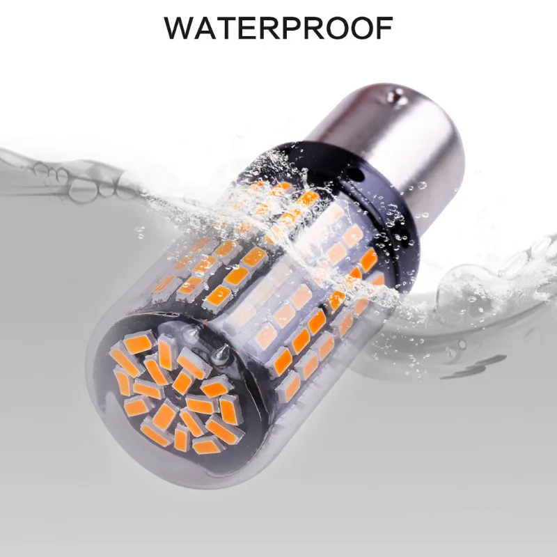 자동차 후방 브레이크등 CanBus LED 방향 지시등 전구, T20, 1156 BA15S P21W 1157 BAY15D P21/5W 7440 7443 W21/5W 3156 3157 3014/144SMD