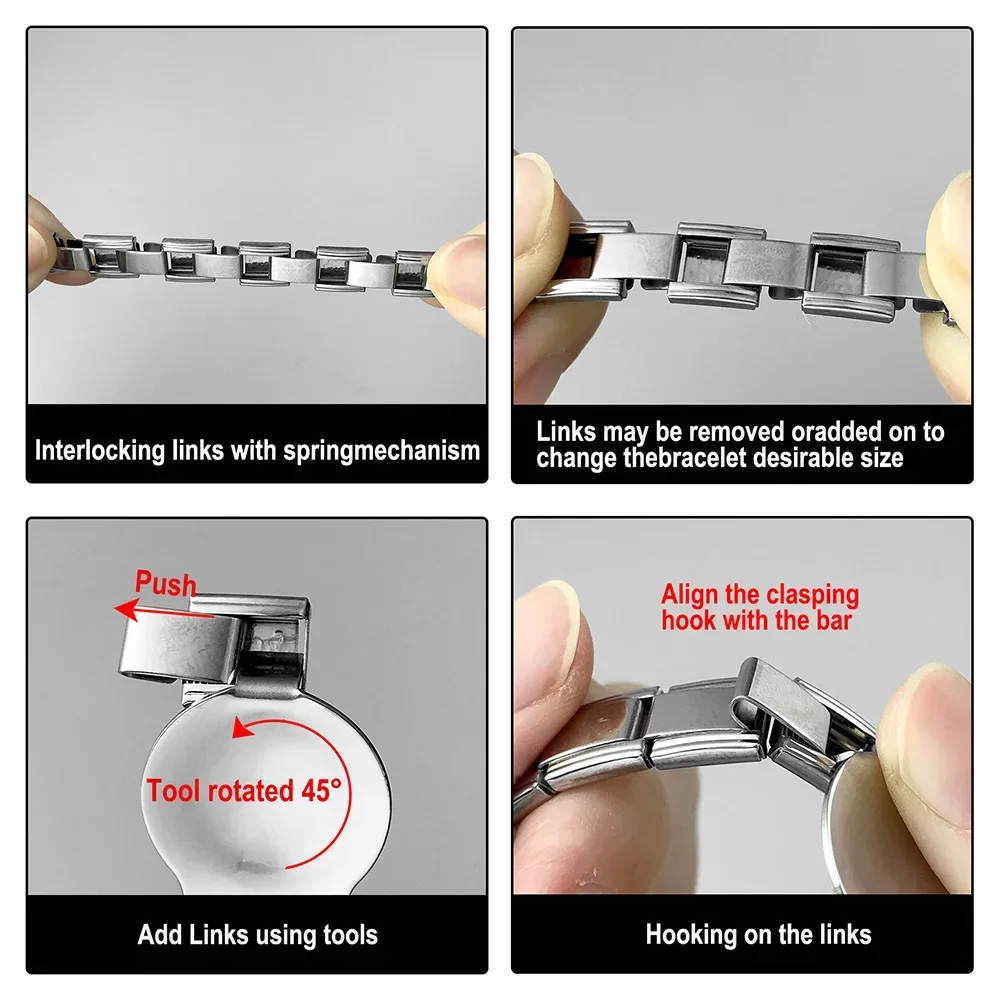 2025 새로운 Y2k 패션 스테인레스 스틸 팔찌 남성 여성을위한 9mm 너비 골드 컬러 블랙 팔찌 여자 보석 결혼 선물
