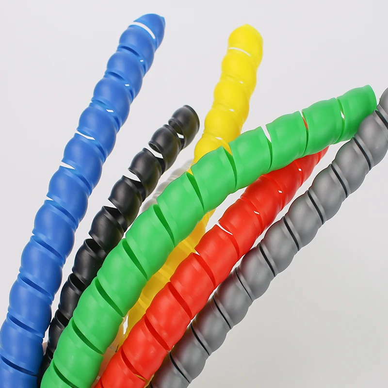 1/5M 와인딩 튜브 8/10/14/16/20/25mm 와이어 정리 케이블 보호 슬리브 튜브 보호 슬리브 나선형 랩 와인딩 보호기