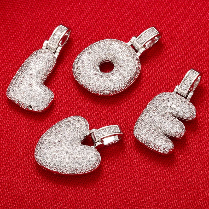 ZHUKOU 20x29mm 여성을위한 섬세한 26 실버 컬러 편지 펜던트 수제 DIY 목걸이 귀걸이 쥬얼리 액세서리 모드: VD614