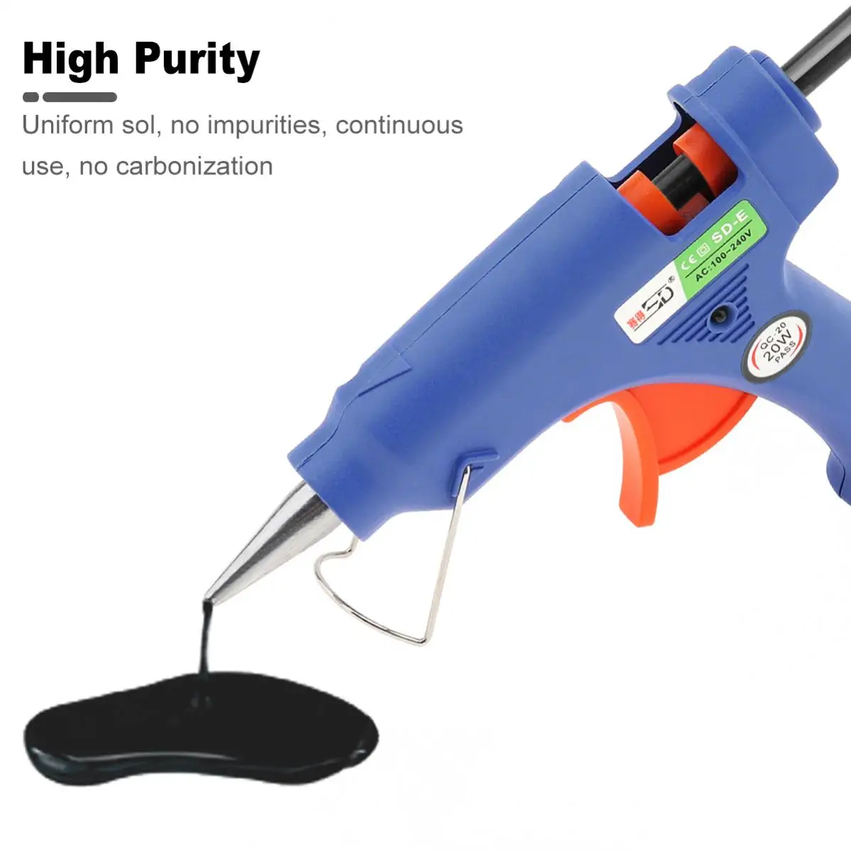 5pcs 10pcs 블랙 핫멜트 접착제 스틱 7mm x 100mm 접착제 홈 DIY 도구 핫멜트 접착제 총 공예 앨범 수리 접착제 스틱