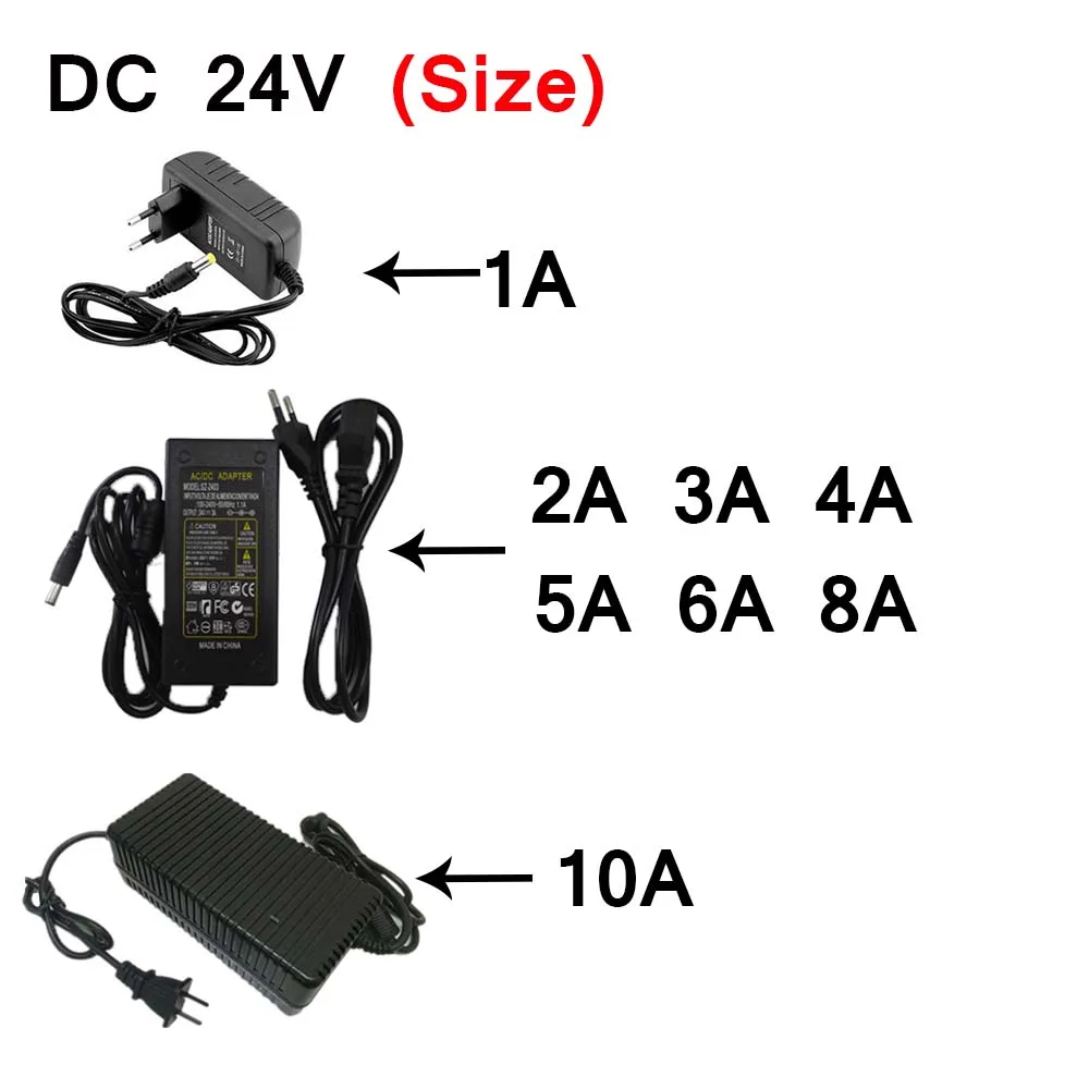 스위칭 전원 공급 장치 조명 변압기 AC 110V ~ 220V ~ DC 5V 12V 24V LED 전원 어댑터 1A 2A 3A 4A 5A 6A 8A 10A 카메라 용