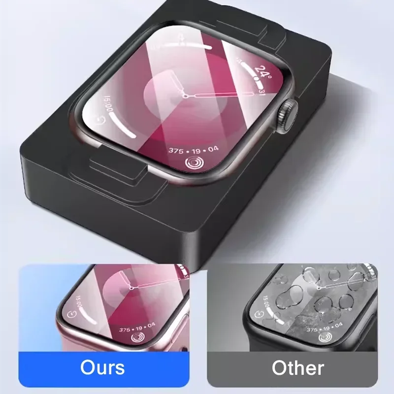 5PCS 세라믹 필름 설치 도구 Apple watch Ultra 9 8 7 49mm 45mm 41mm 화면 보호기 iwatch 10 6 5 46mm 44mm 40mm 42mm