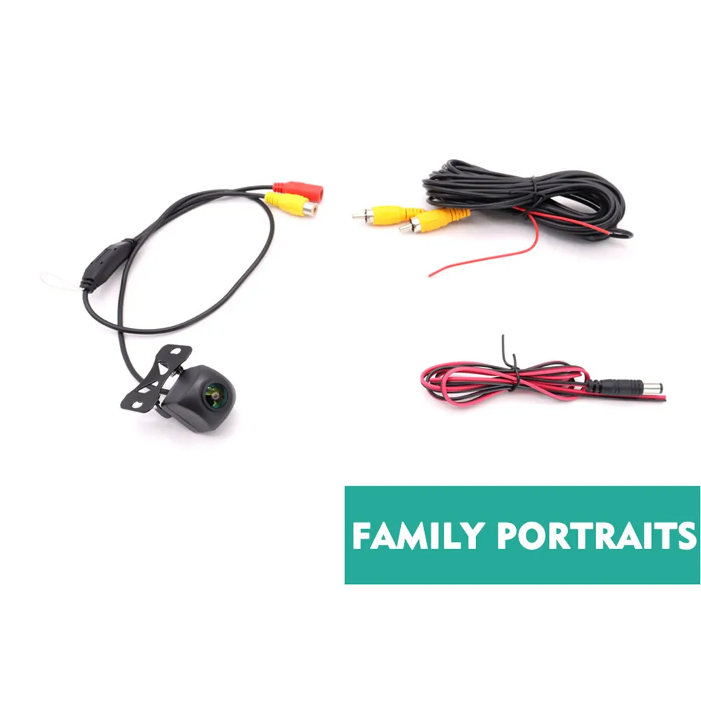 CVBS AHD 자동차 후면보기 카메라 HD 역방향 주차 비디오 모니터 방수 백업 야간 투시경 렌즈 자동차 라디오 Mp5 용 6M 케이블