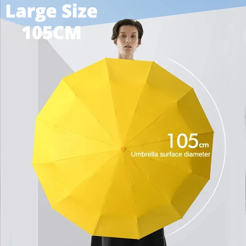 방풍 강력한 자동 접이식 우산 72 강화 유리 섬유 갈비뼈, UV 50+ 남성 여성을 위한 태양 및 비 보호 우산