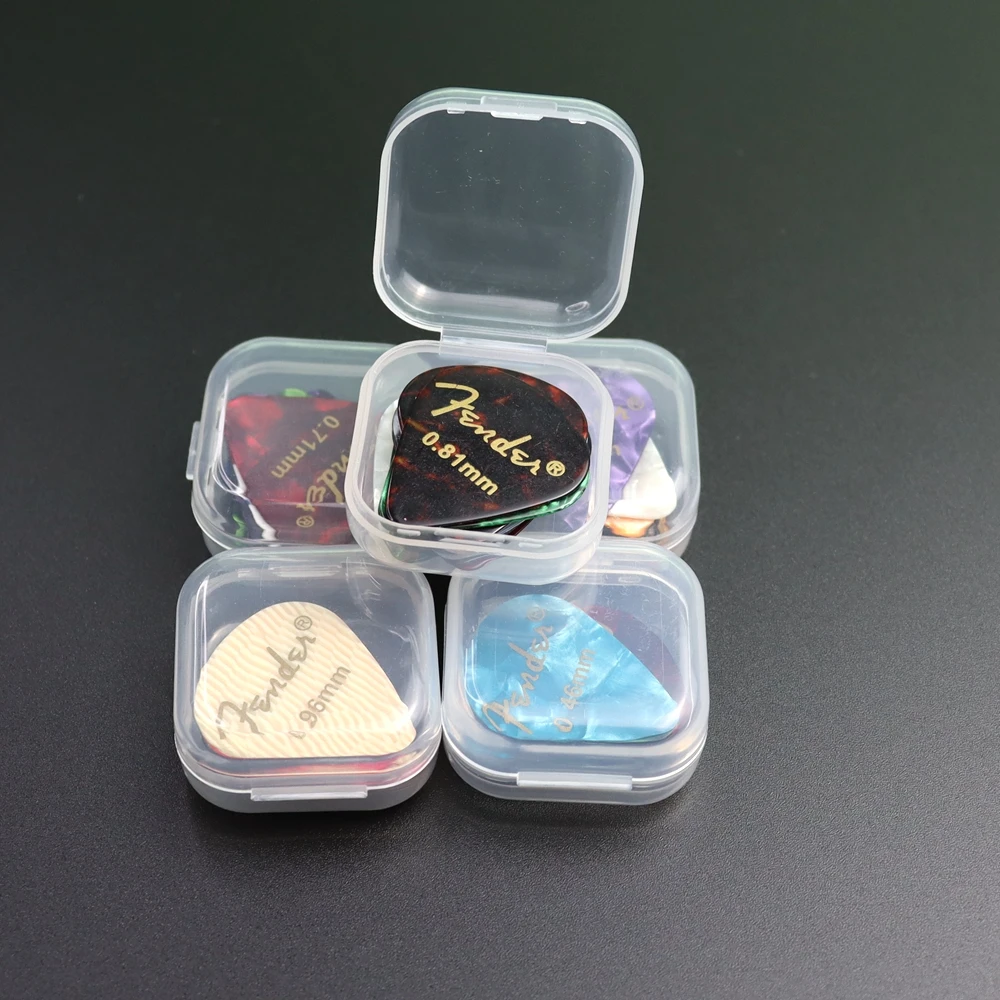 20 & 50 & 100 Pcs 어쿠스틱 일렉트릭 기타 픽 Plectrum 셀룰로이드 기타 픽 액세서리 상자 두께 0.46mm-0.96mm