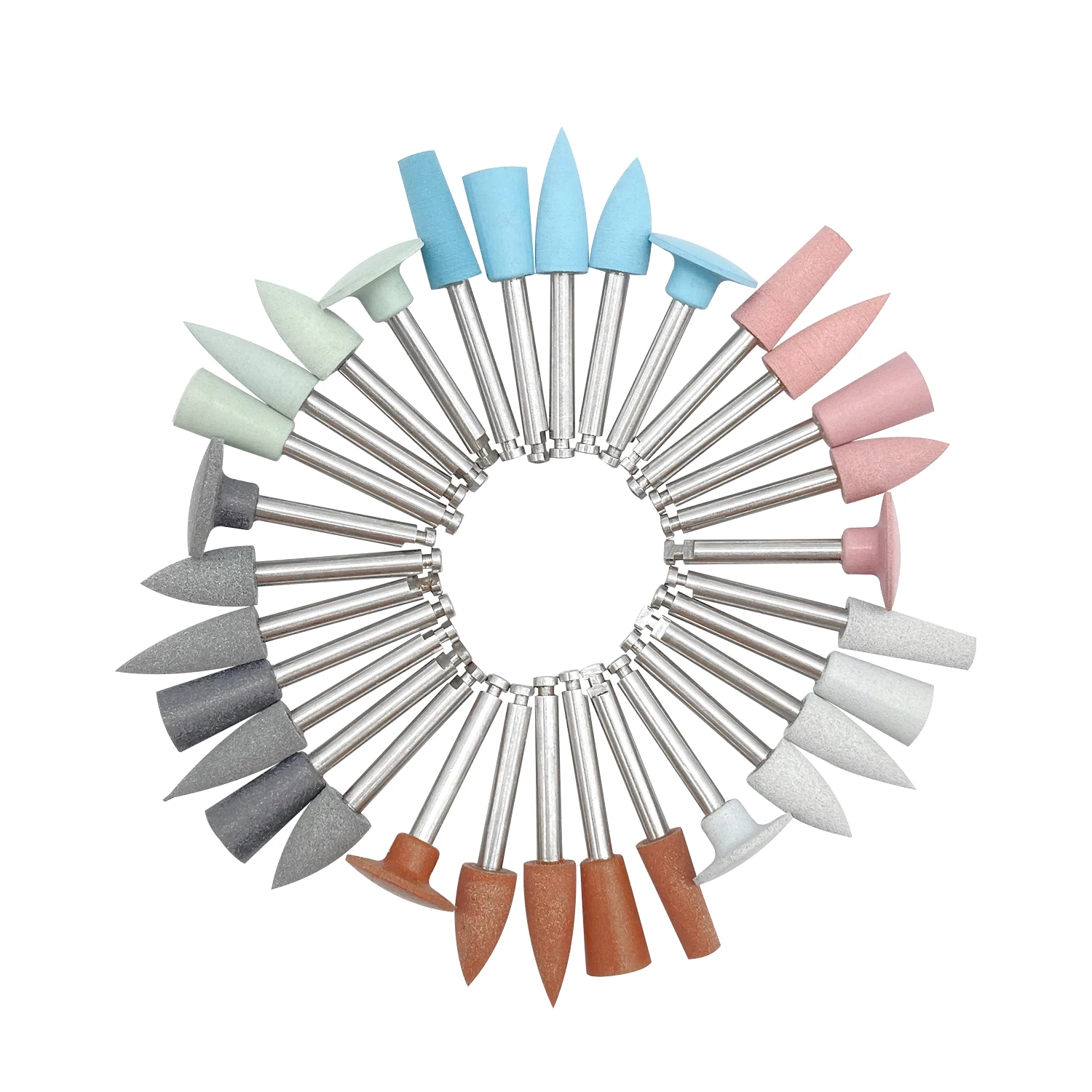 WELLCK 치과 실리콘 그라인딩 헤드 저속 기계 연마 용 치아 폴리 셔 치과 도구 치과 실험실 12pcs/10pcs/Pack