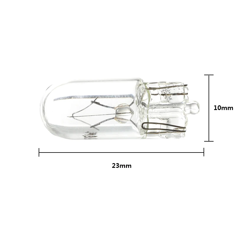 10 X 흰색 T10 W5W 501 194 명확한 신호 램프 유리 12V 5W 따뜻한 흰색 W2.1x9.5d 단일 필라멘트 자동차 전구 자동 조명
