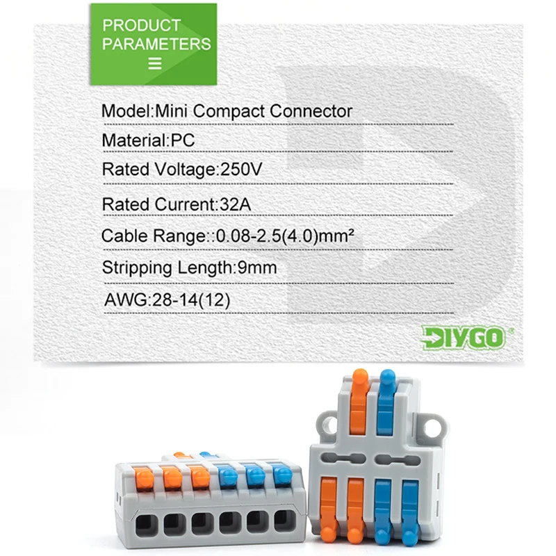 5PCS 고속 와이어 커넥터 푸시 인 전기 터미널 블록 케이블 연결 용 범용 접합 배선 케이블 커넥터 SPL ﻿