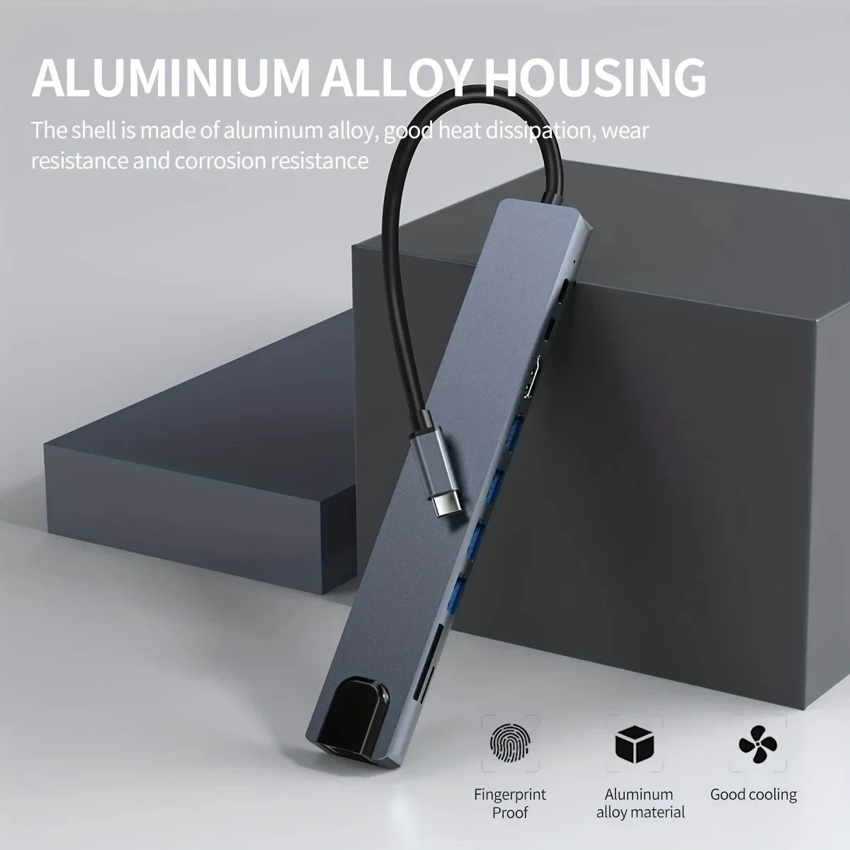 USB C 허브 도킹 스테이션 C타입-HDTV 호환, 맥북, 아이패드, 화웨이, 삼성폰용, 10 인 1, 4K30Hz, RJ45 이더넷, PD100W