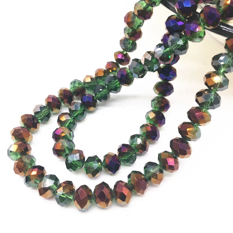 4/6/8mm Rondelle 오스트리아면 처리 된 크리스탈 유리 구슬, 휠 비즈, 운송 비즈, 팔찌 목걸이 쥬얼리 만들기