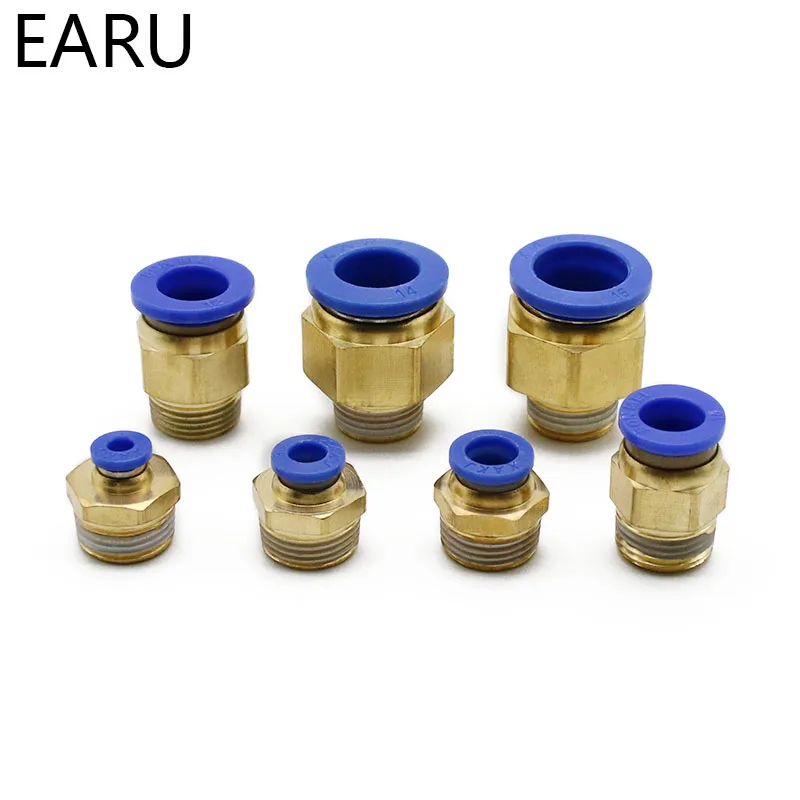 공기 공압 10mm 8mm 12mm 6mm 4mm 호스 튜브 1/4 