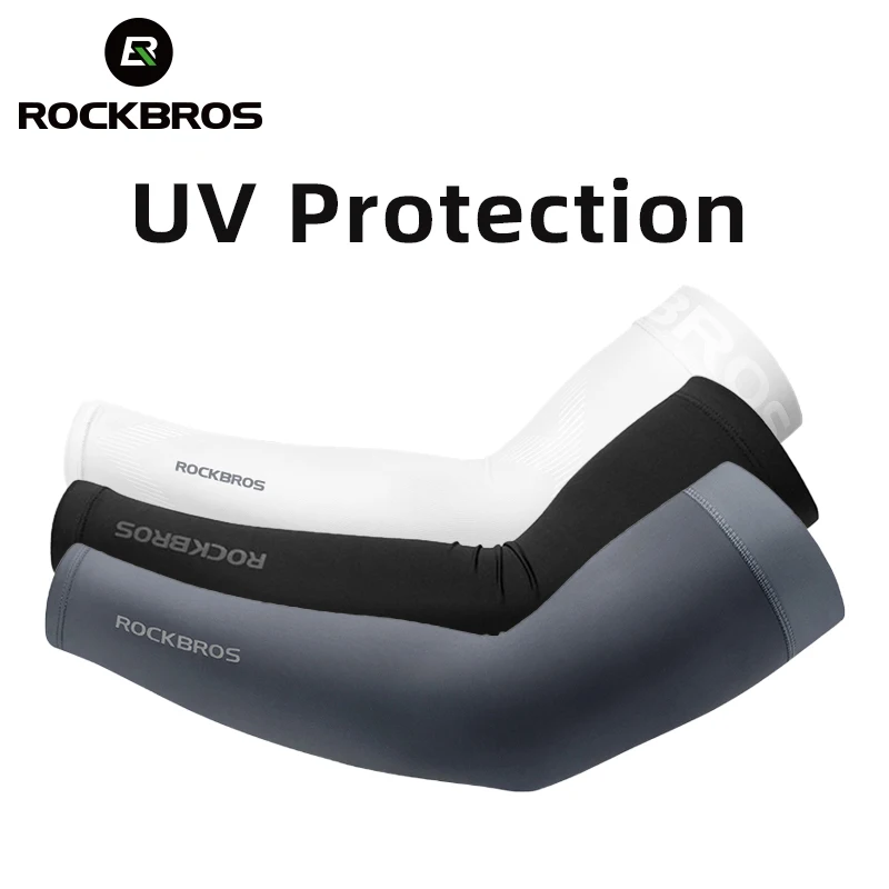 ROCKBROS 아이스 패브릭 러닝 캠핑 슬리브 통기성 슬리브 빠른 건조 팔 보호 UV400 팔 커버 여름 스포츠 안전 장비 title=ROCKBROS 아이스 패브릭 러닝 캠핑 슬리브 통기성 슬리브 빠른 건조 팔 보호 UV400 팔 커버 여름 스포츠 안전 장비