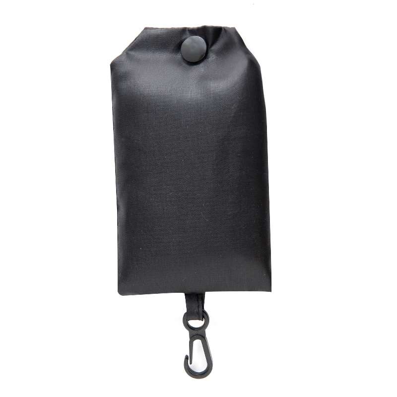 쇼핑백 단색 친환경 접이식 재사용 가능한 휴대용 어깨 핸드백 폴리에스테르 여행용 식료품