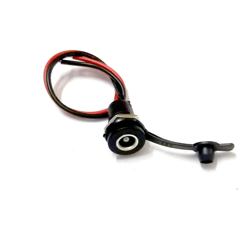 Diy dc 방수 잭 커넥터 용 배터리 DC 전원 플러그 커넥터 5.5X2.1mm 5.5X2.5mm 와이어 Turmera 포함