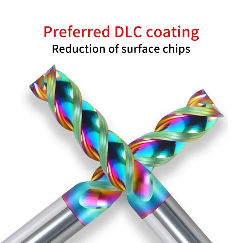 U 슬롯 카바이드 엔드밀 HRC65 3 플루트 DLC 코팅 텅스텐 스티엔 밀링 커터 4mm 6mm 8mm 10mm 12mm 알루미늄 용 CNC 도구