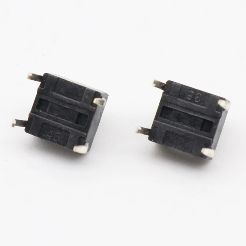 50 개/몫 6x6x4.3MM 4PIN G89 촉각 택트 푸시 버튼 마이크로 스위치 직접 플러그인 셀프 리셋 DIP 상단 구리