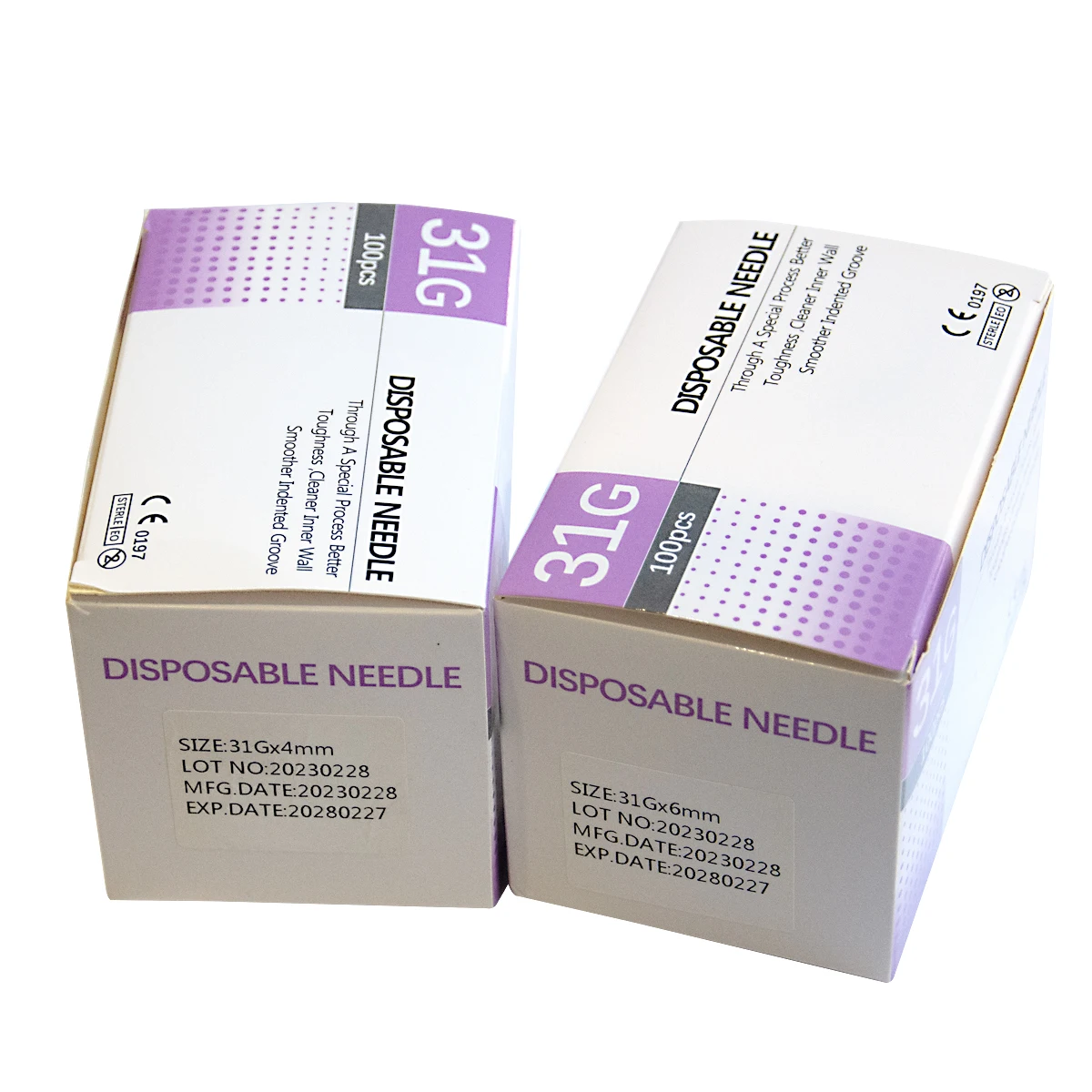 30G-34G 무통 바늘 피어싱 투명 주사기 주입 접착제 클리어 팁 캡 제약 주입 바늘 1.5/2.5/4/6mm