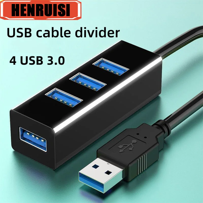 휴대용 4 포트 USB 3.0 허브 고속 USB 케이블 분배기 충전기 연장 케이블 USB 분배기 어댑터 OTG 전화 PC 30/120cm title=휴대용 4 포트 USB 3.0 허브 고속 USB 케이블 분배기 충전기 연장 케이블 USB 분배기 어댑터 OTG 전화 PC 30/120cm