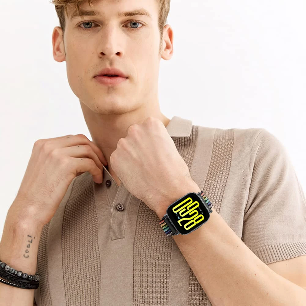 Redmi Watch 5 용 22mm 나일론 루프 밴드 Redmi Watch 5 Lite 스포츠 손목 스트랩 액세서리 용 활성 통기성 팔찌 시계 밴드