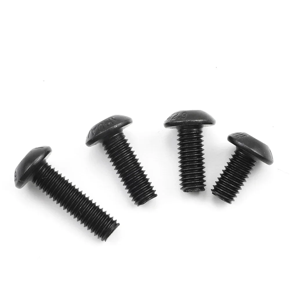 JUIDINTO 1-50pcs 알렌 원형 나사 볼트 12.9 등급 M2 M2.5 M3 M4 M5 M6 M8 M10 MTB 용 육각 육각형 소켓 버튼 헤드 나사