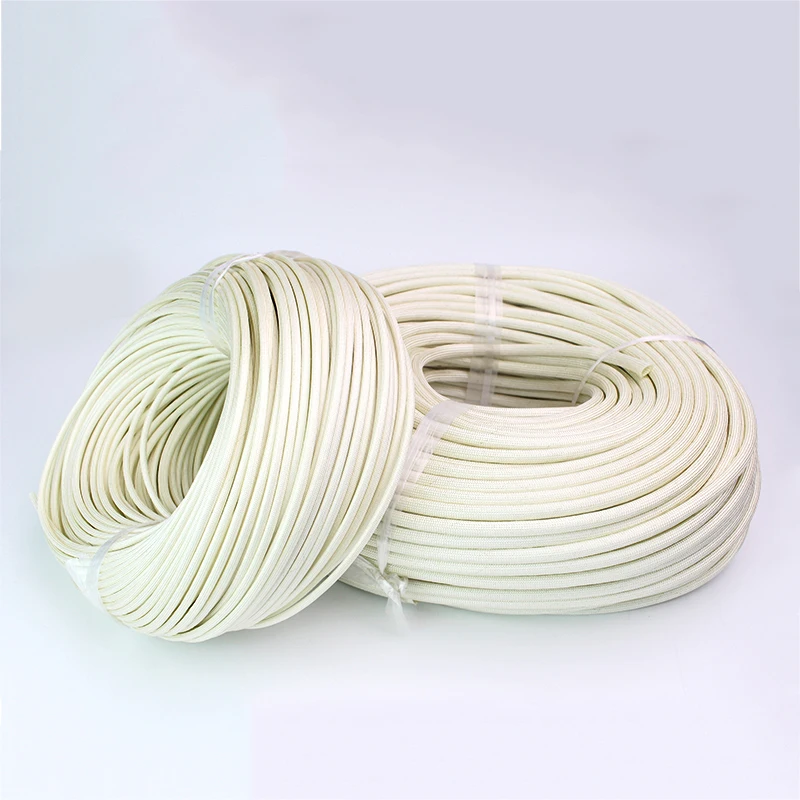 5/10M ID 1mm ~ 30mm 편조 유리 섬유 슬리브 600 Deg.C 고온 화학 유리 섬유 튜브 유리 섬유 슬리브