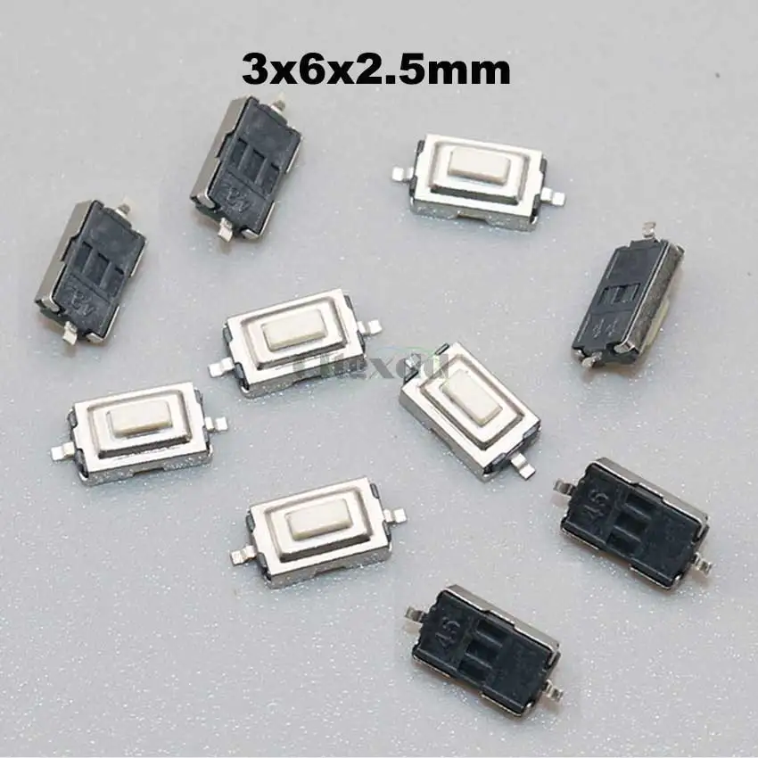 100pcs 자동차 원격 제어 키 터치 스위치 현대 닛산 혼다 폭스 바겐 도요타 기아 푸조에 대한 촉각 푸시 버튼 스위치