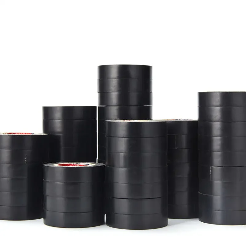 11M 검정색 난연성 전기 절연 테이프 전기 기사 와이어 고전압 PVC 방수 자체 접착 전기 테이프