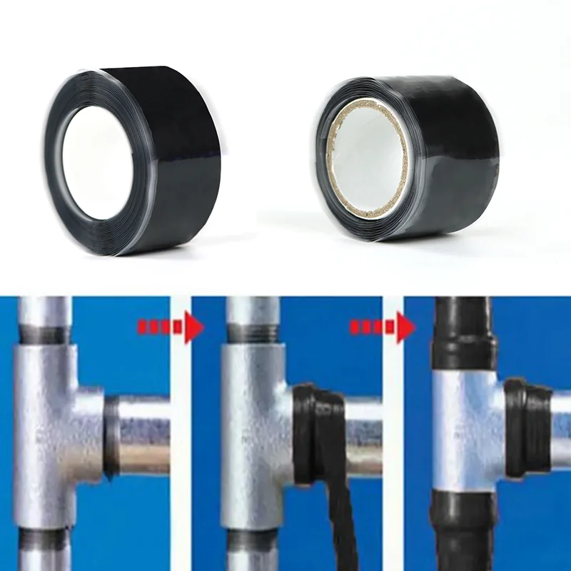 검은 색 자체 접착 방수 테이프 Cinta 불 침투성 Sellante 누출 방지 방수 수리 방수 씰링 테이프