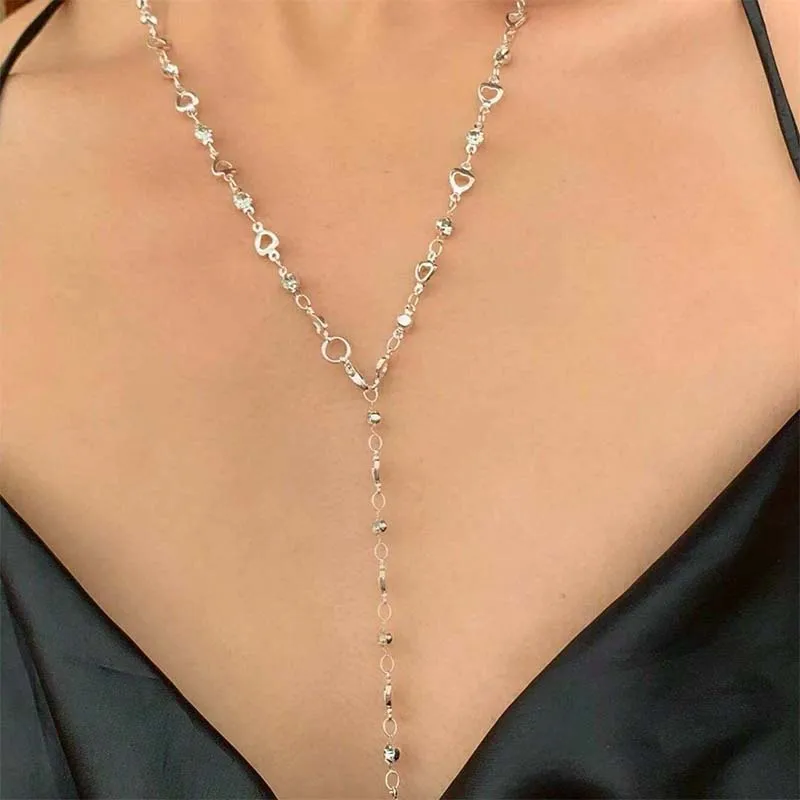 여성을위한 새로운 럭셔리 화려한 크리스탈 지르콘 목걸이 반짝 이는 라인 석 긴 술 초커 보헤미안 성명 쥬얼리 선물