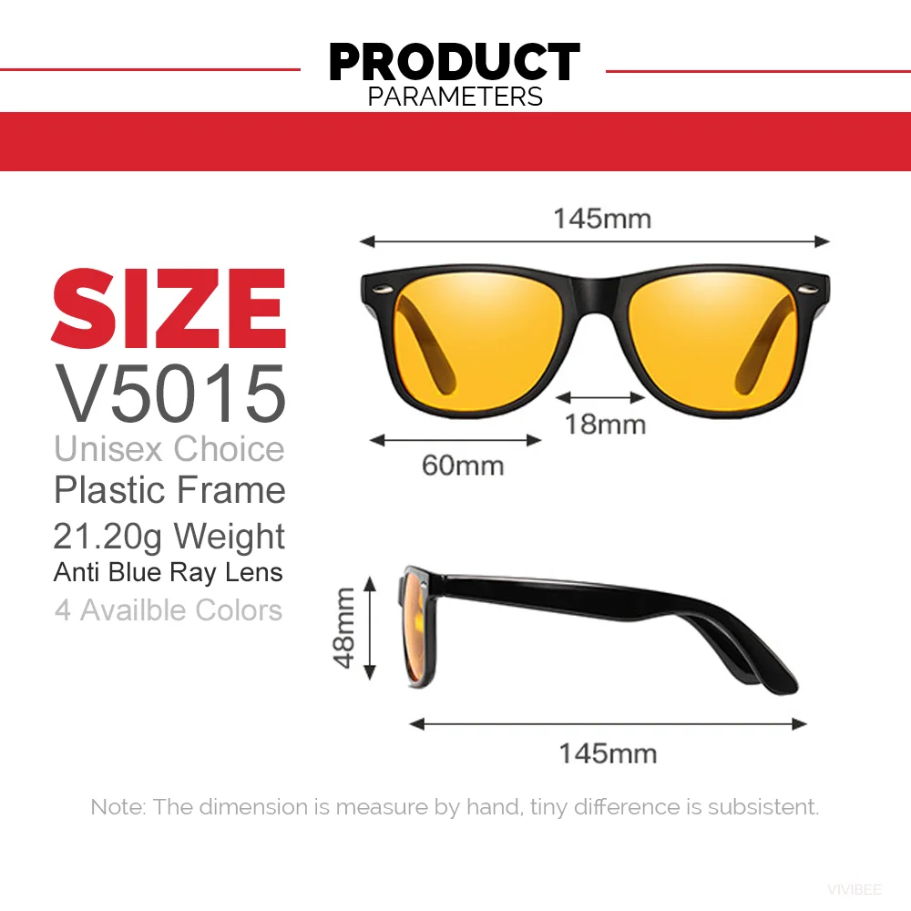 VIVIBEE 클래식 스퀘어 게임 푸른 빛 차단 안경 남성 노란색 여성 사무실 안티 라이트 안경 컴퓨터 필터 고글