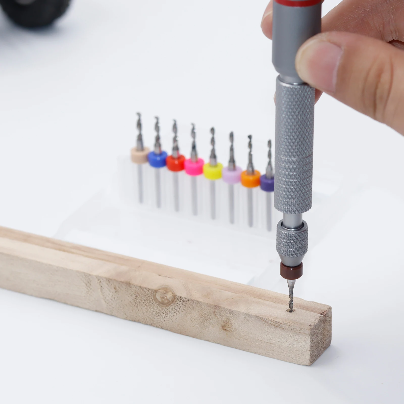 11 또는 21피스 니들 바이스 세트 감압 핸드 트위스트 드릴 이중 베어링 다양한 크기의 회전식 교환 가능 비트