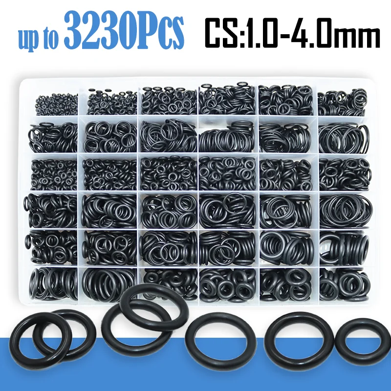 O 링 NBR 씰 와셔 배관 가스켓 두께 1/1.5/2.0/2.4/3.1/4.0 니트릴 부타디엔 고무 스페이서 내유성 Oring 키트 title=O 링 NBR 씰 와셔 배관 가스켓 두께 1/1.5/2.0/2.4/3.1/4.0 니트릴 부타디엔 고무 스페이서 내유성 Oring 키트 