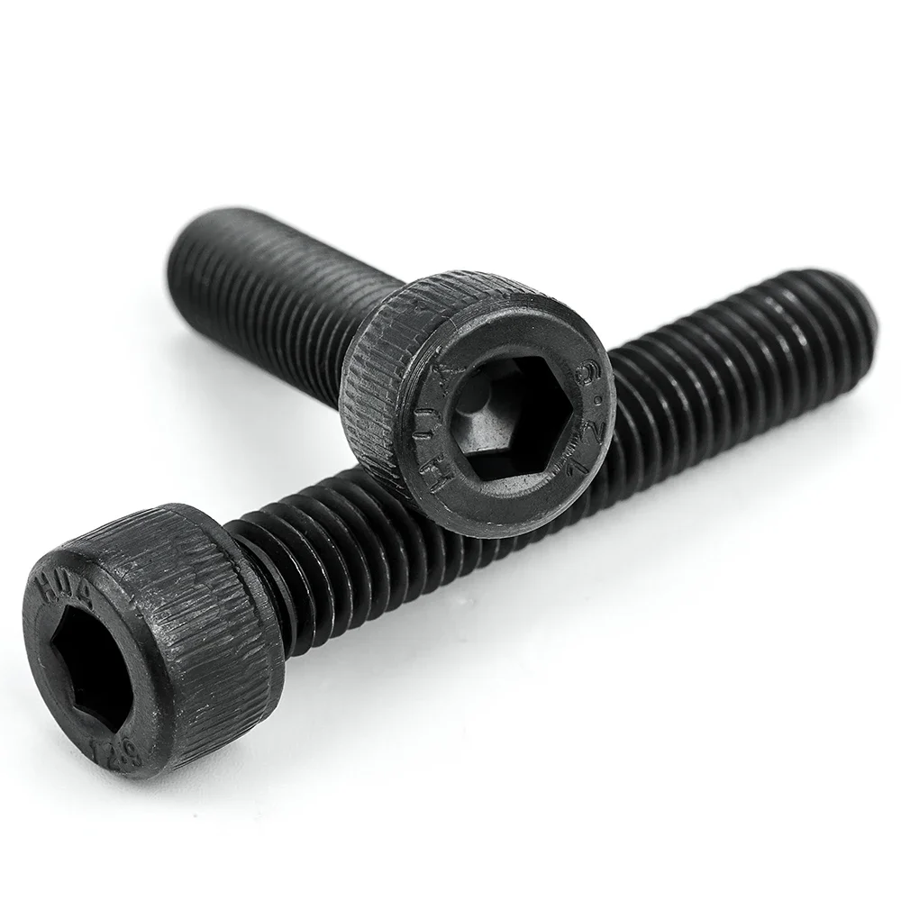 NINDEJIN 육각형 육각 소켓 캡 헤드 나사 볼트 M1.6 M2 M2.5 M3 M4 M5 M6 M8 M10 12.9 등급 탄소강 알렌 나사 DIN912